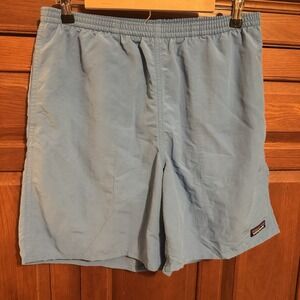 Patagonia Men's Baggies Shorts‎ Liner Lago Blue Trunks Size Medium Swim Classic